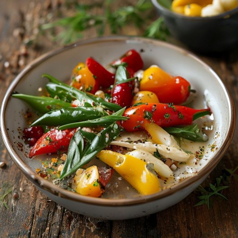 Chiles poblano en rajas con elote y crema ligera