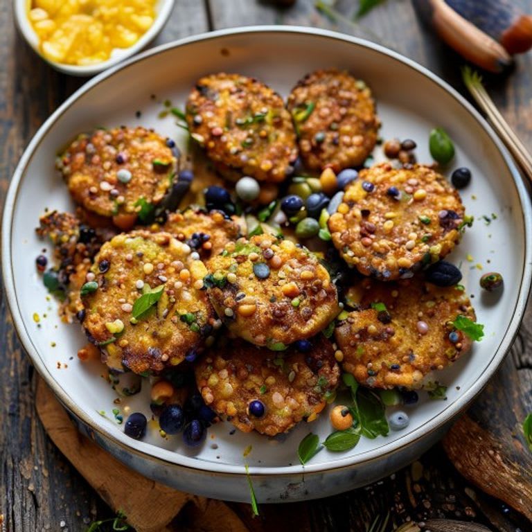 Tortitas de Garbanzo y Calabacita al Horno