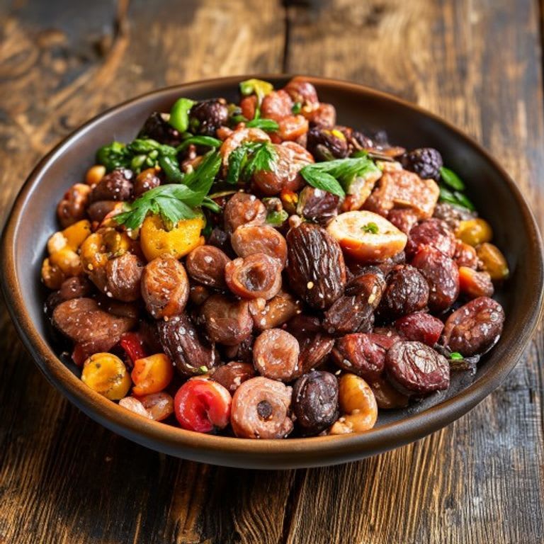 Frijoles Puercos Ligeros con Chorizo de Soya Casero