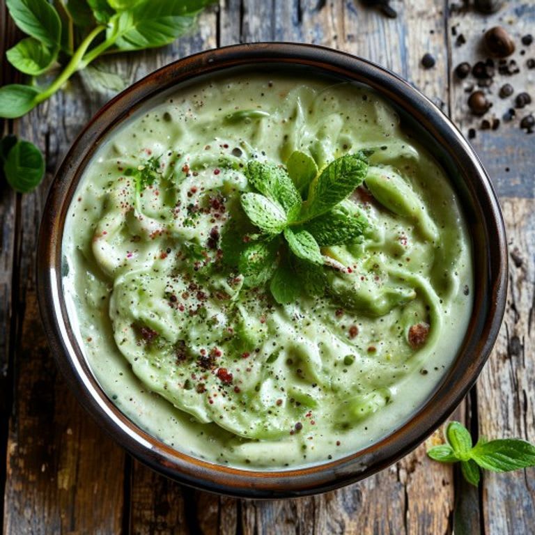 Hummus de Haba Verde con Menta y Chile Verde
