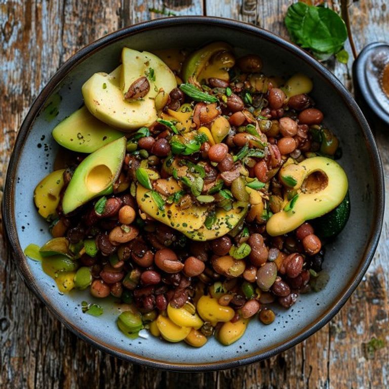 Frijoles negros refritos con aceite de aguacate