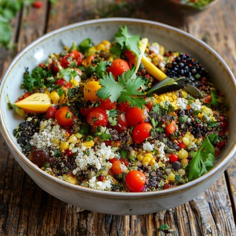 Quinoa Mexicana con Elote, Jitomate y Cilantro