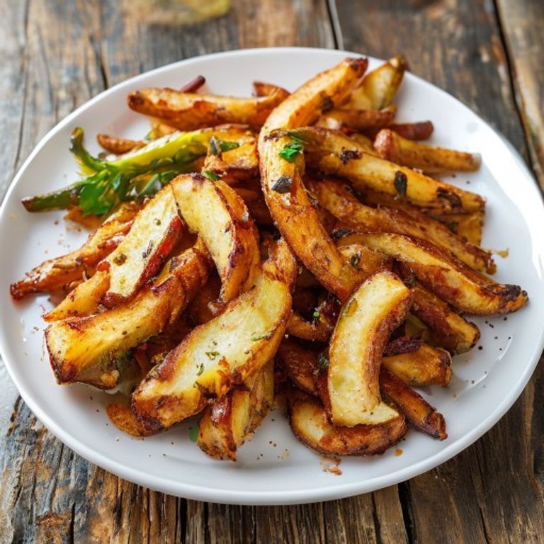 Yuca Frita en Freidora de Aire con Salsa Macha