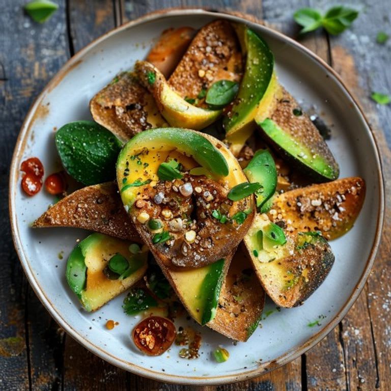 Pan de centeno con aguacate y chile quebrado