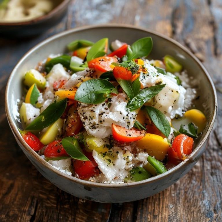Ceviche de pescado con coco y chile habanero