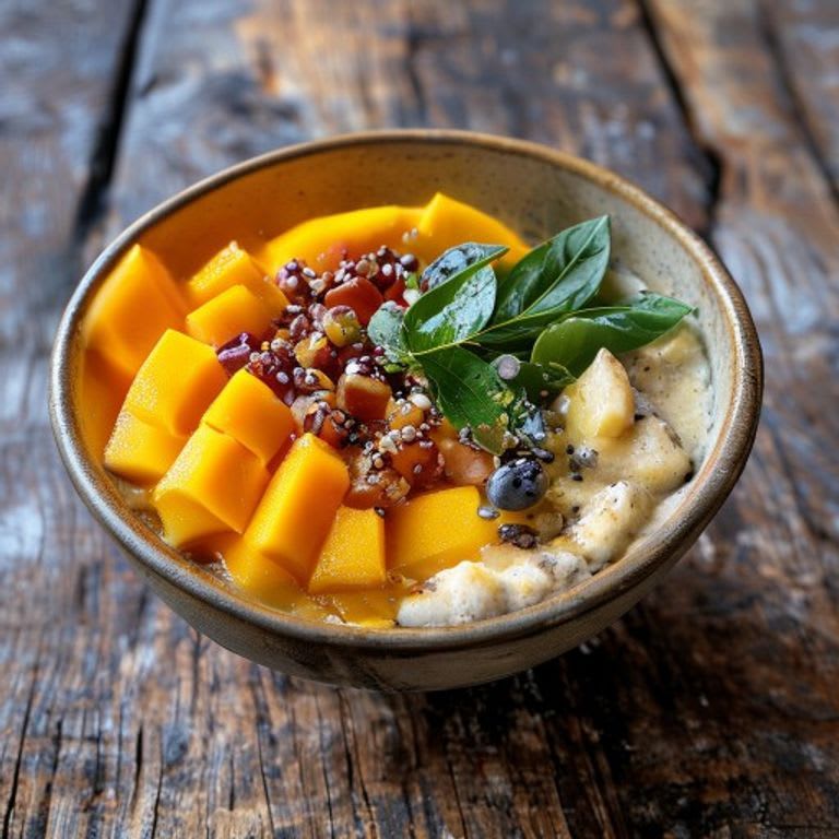 Smoothie bowl de mango, chía y amaranto