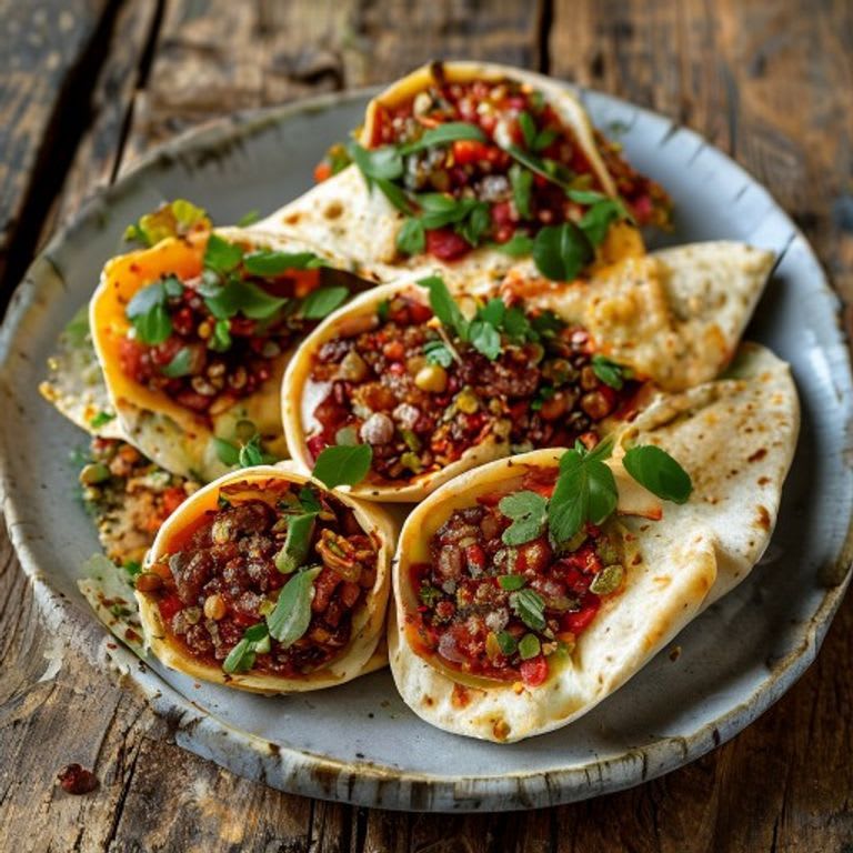 Burritos Integrales de Huevo con Salsa Mexicana