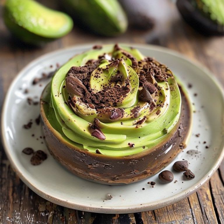 Mousse de chocolate con aguacate y cacao puro