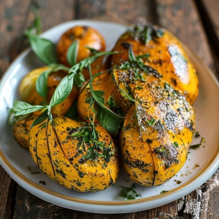Calabaza de Castilla asada con pizca de salvia