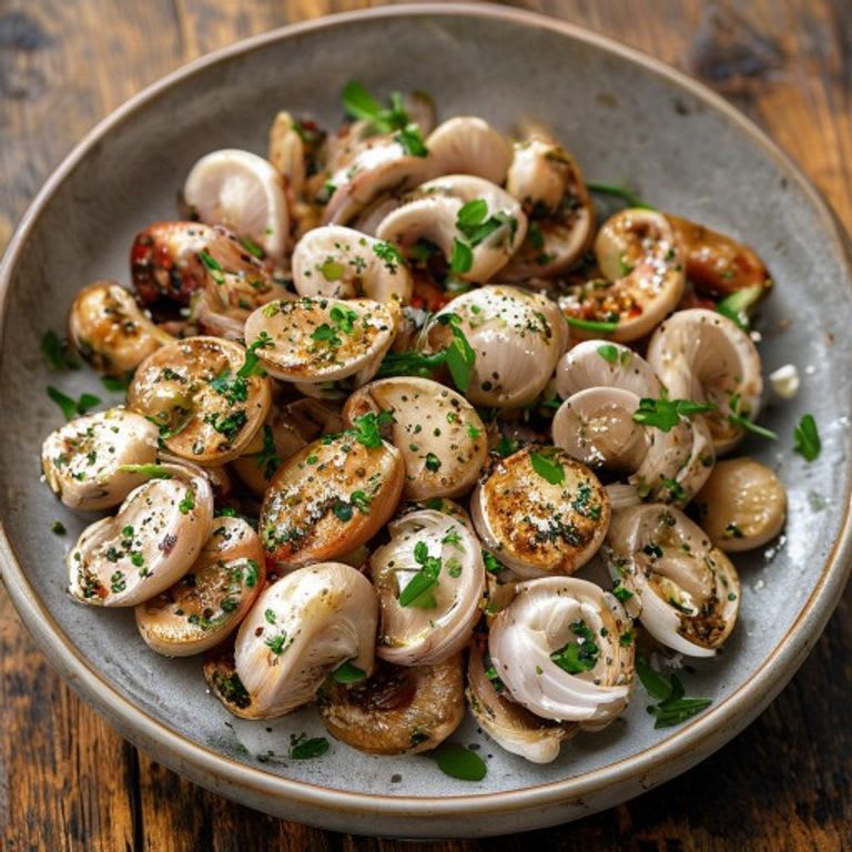 Hongos Setas al Ajillo con Chile Guajillo