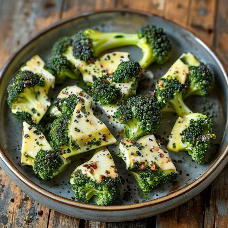 Smashed Brócoli con costra de queso panela y chile