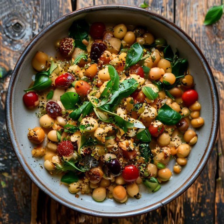 Garbanzos con espinacas y comino
