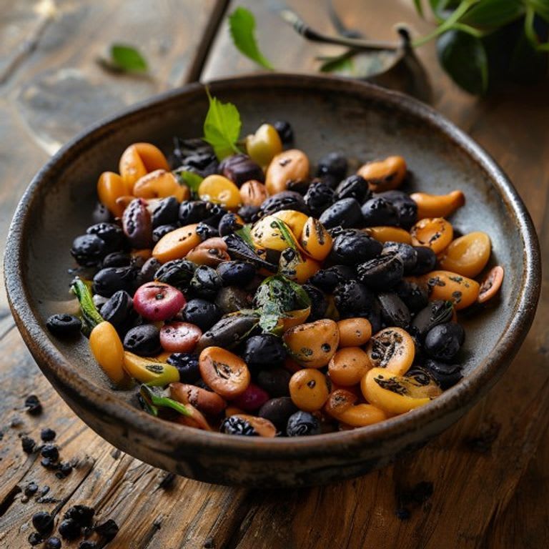 Frijoles con Xoconostle y Chile de Árbol Seco