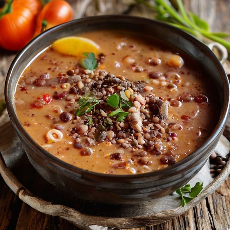 Sopa de Lenteja Roja con Jengibre y Zanahoria