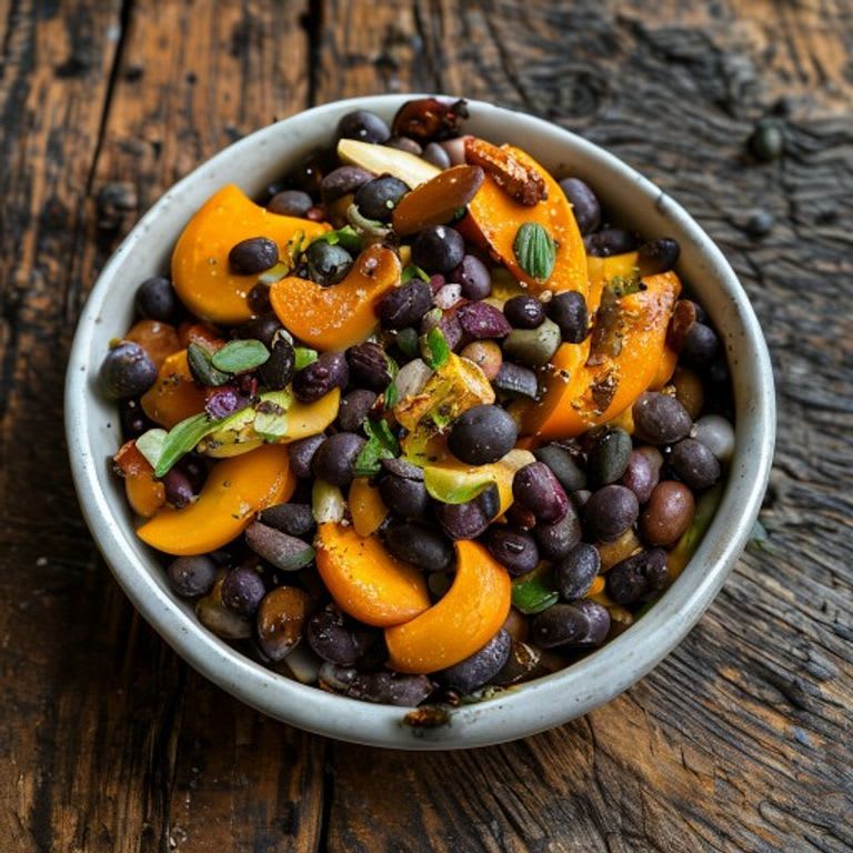 Frijoles con Chile Morita y Trozos de Calabaza