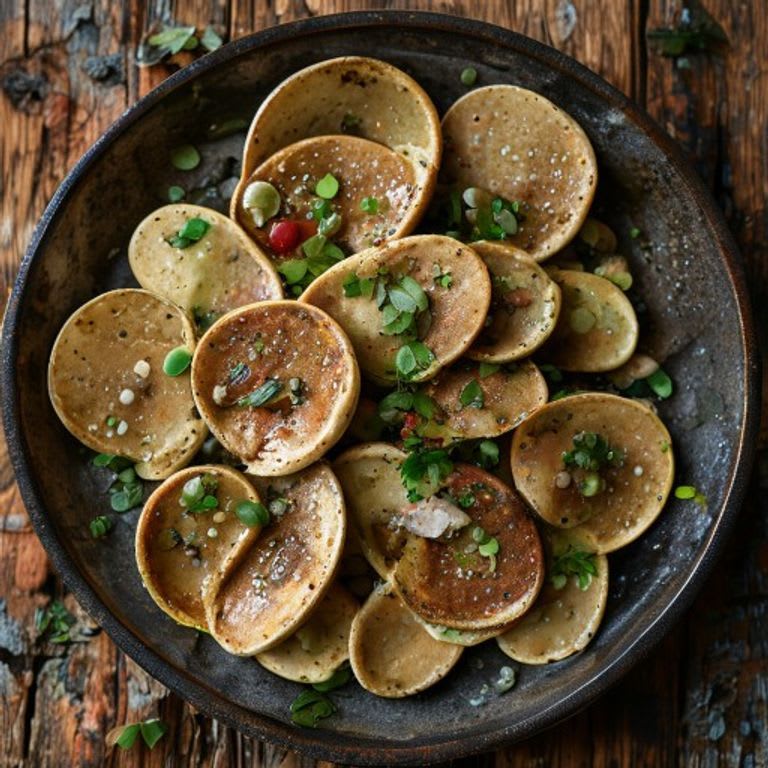 Tlacoyos de Haba al Comal con Salsa Cruda