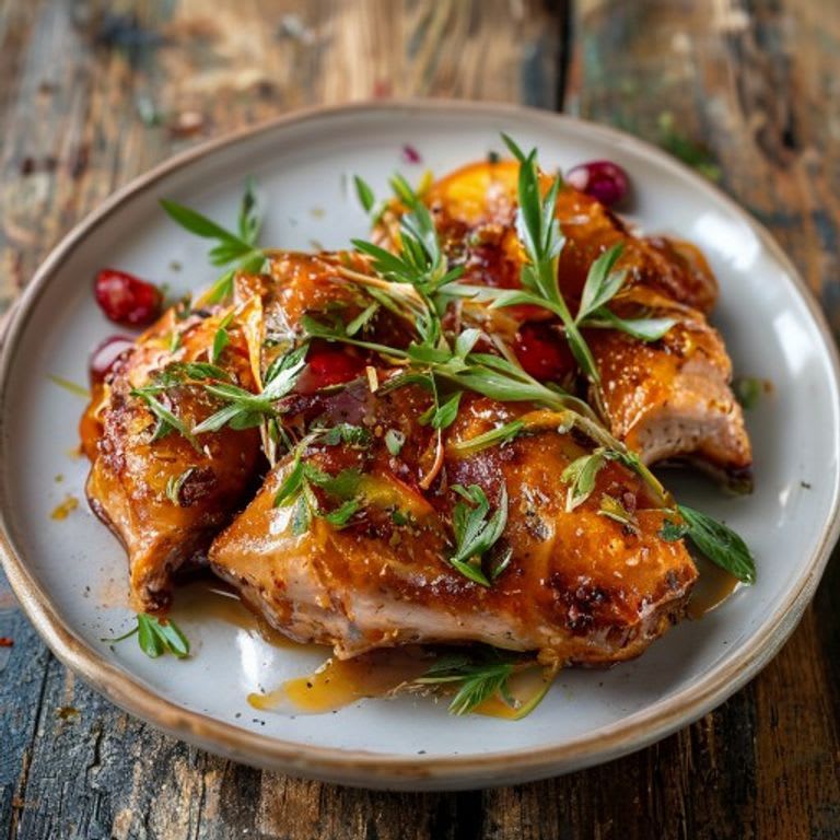 Pechuga de Pollo con Costra de Amaranto y Miel
