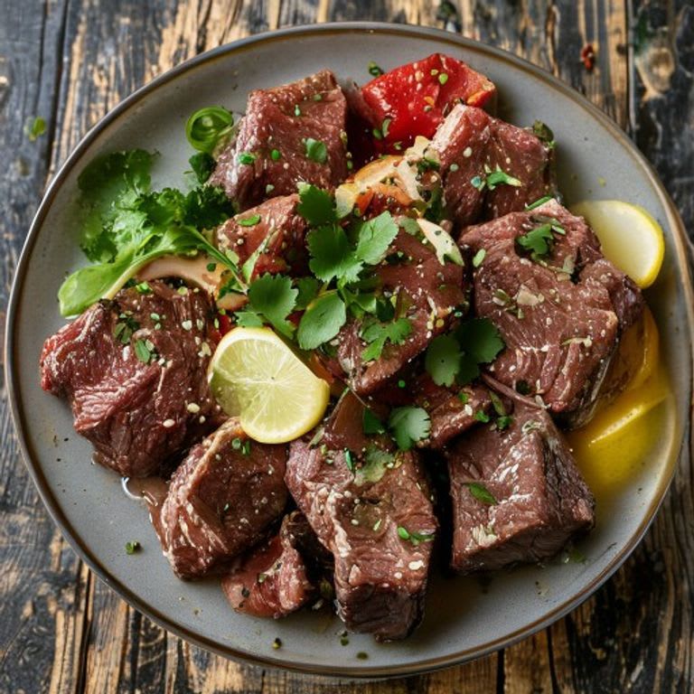 Salpicón de Res Magra con Limón y Cilantro
