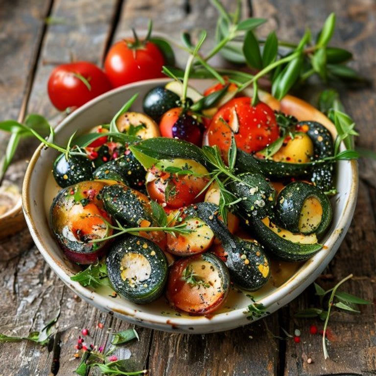 Calabacines al Estilo Mediterráneo con Orégano