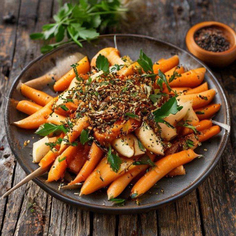 Zanahorias estilo marroquí con comino y canela