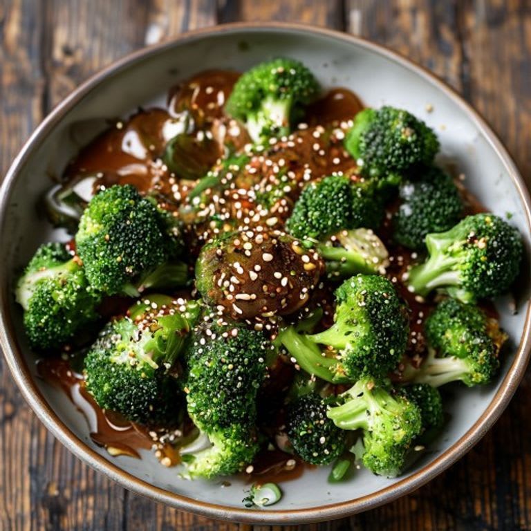 Brócoli estilo oriental con sésamo al vapor