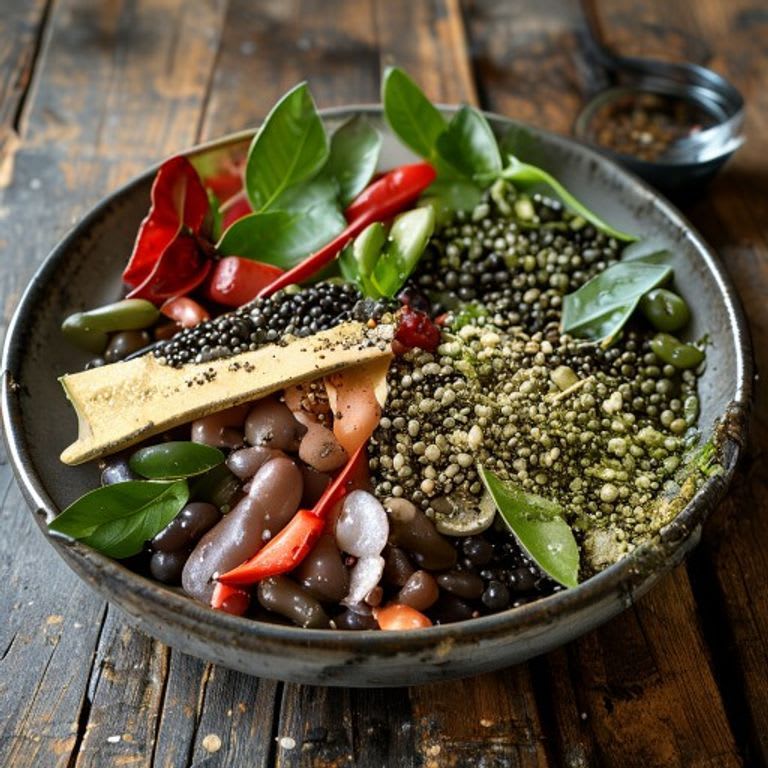 Frijoles Negros con Hoja Santa y Epazote