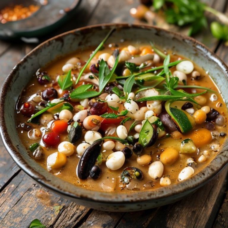 Guiso de Garbanzos con Calabacitas y Elote
