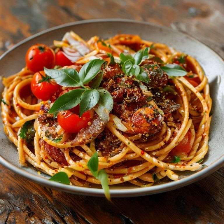 Pasta Integral con Salsa Arrabiata Picante