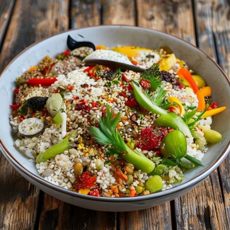 Quinoa con verduras salteadas estilo oriental