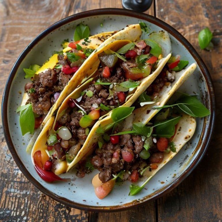 Taco Saludable Estilo Big Mac con Carne Magra