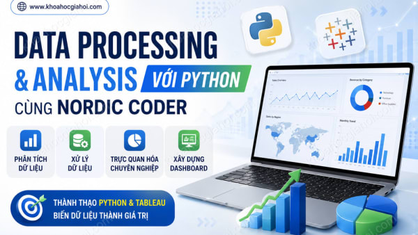 Khoá Học Data Processing & Analysis Với Python Cùng Nordic Coder