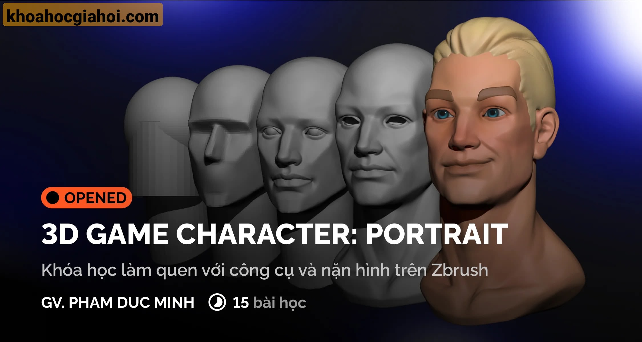 Khoá Học 3D Game Art: Thiết Kế Nhân Vật Chân Dung Chuyên Nghiệp Cùng Digiart Academy