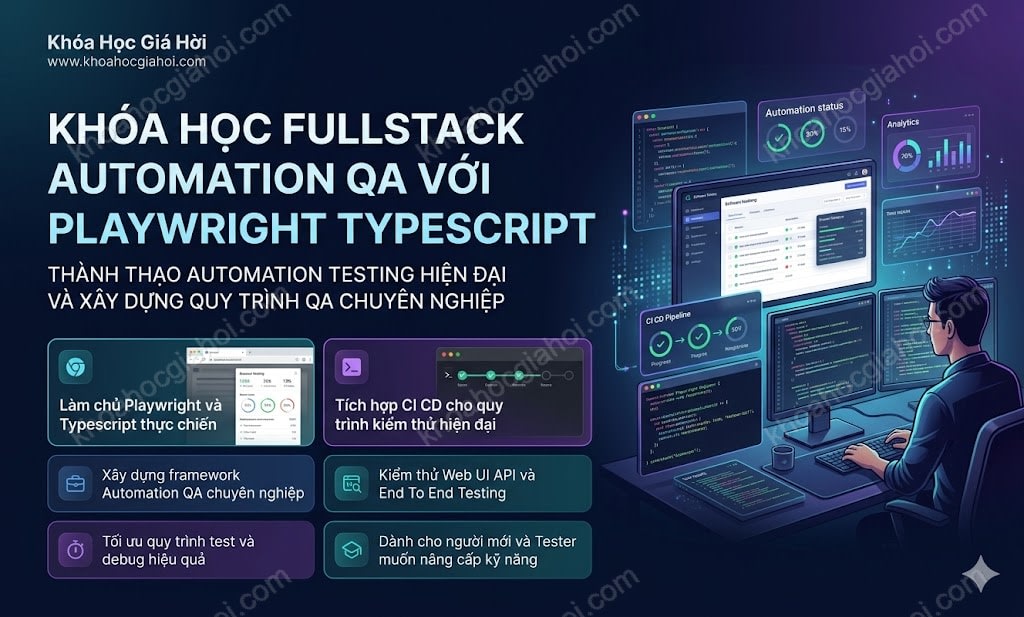 Khóa Học Fullstack Automation Qa Với Playwright Typescript