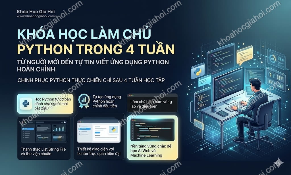 Khóa Học Làm Chủ Python Trong 4 Tuần