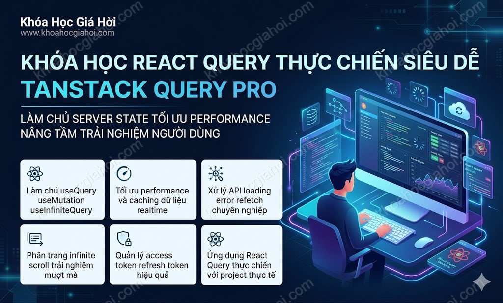 Khóa Học React Query Thực Chiến Siêu Dễ (tanstack Query) Pro