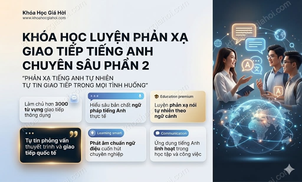 Khóa Học Luyện Phản Xạ Giao Tiếp Tiếng Anh Chuyên Sâu (phần 2)