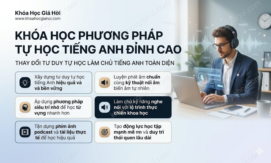 Khóa Học Phương Pháp Tự Học Tiếng Anh Đỉnh Cao