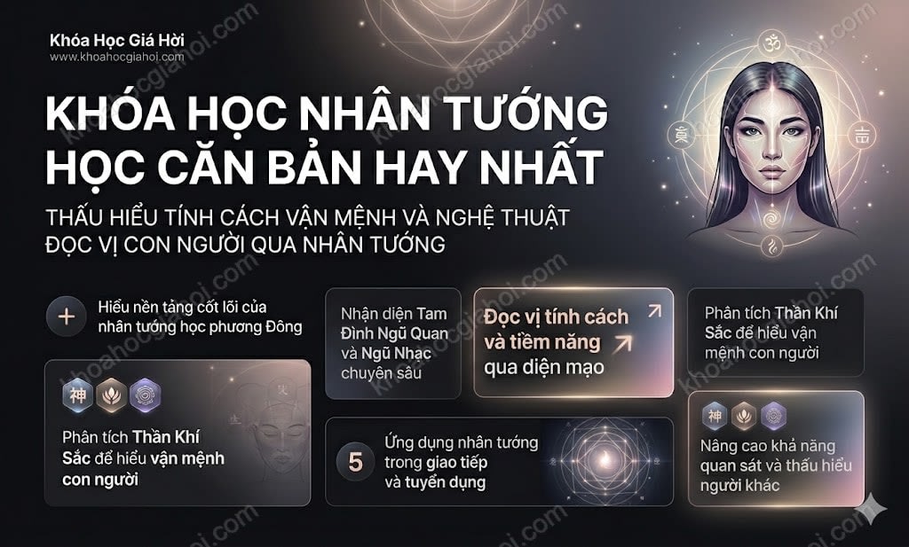 Khóa Học Nhân Tướng Học Căn Bản Hay Nhất