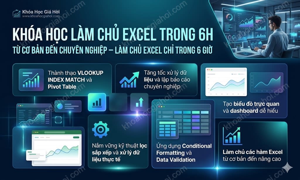 Khóa Học Làm Chủ Excel Trong 6h