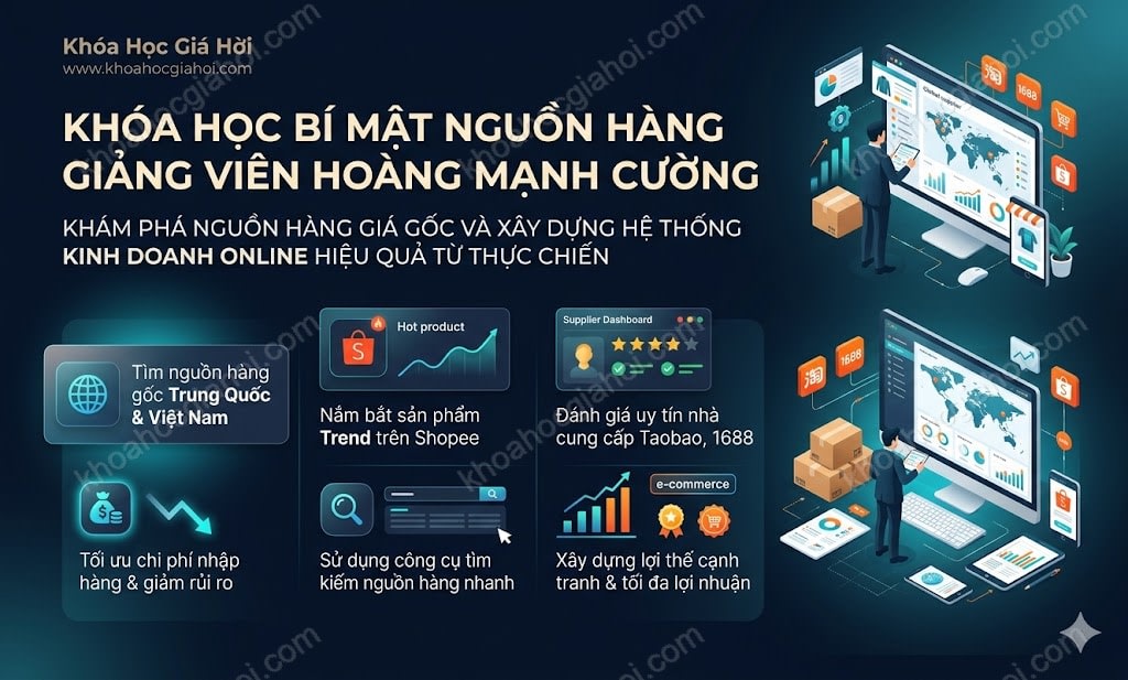 Khóa Học Bí Mật Nguồn Hàng Giảng Viên Hàng Hoàng Mạnh Cường