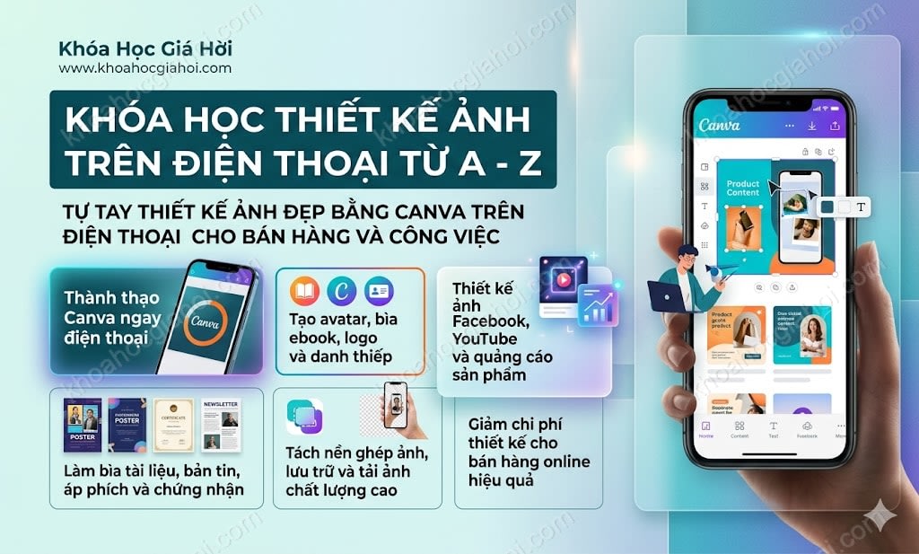 Khóa Học Thiết Kế Ảnh Trên Điện Thoại Từ A - Z