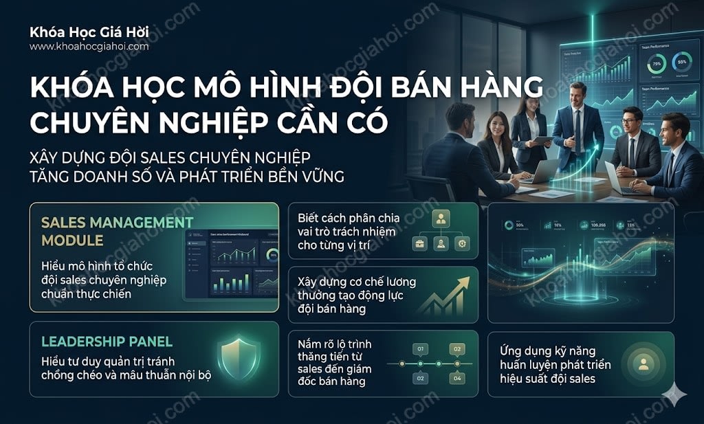 Khóa Học Mô Hình Đội Bán Hàng Chuyên Nghiệp Cần Có
