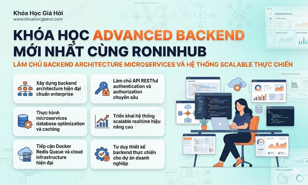 Khóa Học Advanced Backend Mới Nhất Cùng Roninhub