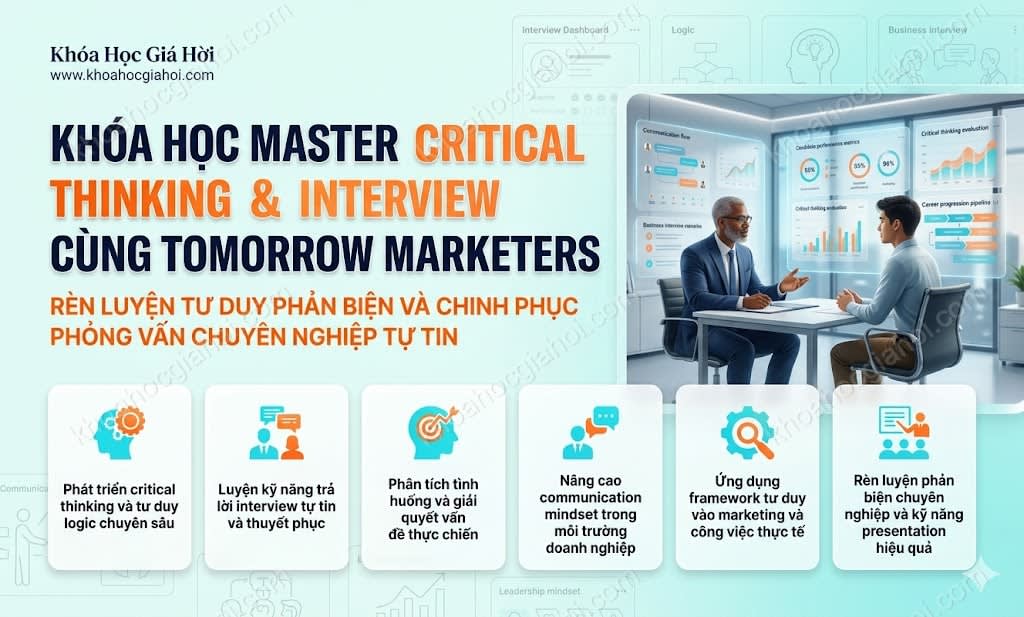 Khóa Học Master Critical Thinking & Interview Cùng Tomorrow Marketers