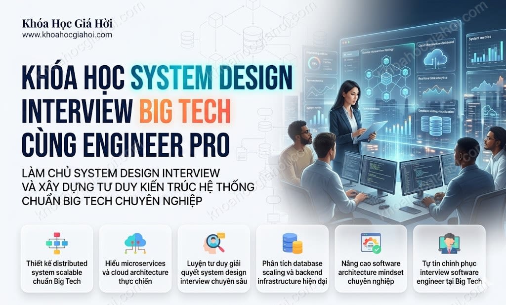Khóa Học System Design Interview Big Tech Cùng Engineer Pro