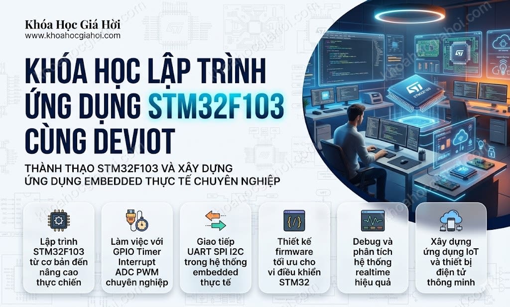 Khóa Học Lập Trình Ứng Dụng Stm32f103 Cùng Deviot