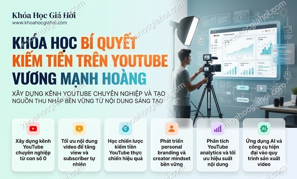 Khóa Học Bí Quyết Kiếm Tiền Trên Youtube – Vương Mạnh Hoàng Khóa Học Bí Quyết Kiếm Tiền Trên Youtube – Vương Mạnh Hoàng