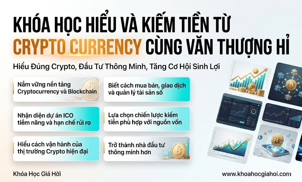 Khóa Học Hiểu Và Kiếm Tiền Từ Crypto Currency Cùng Văn Thượng Hỉ Khóa Học Hiểu Và Kiếm Tiền Từ Crypto Currency Cùng Văn Thượng Hỉ