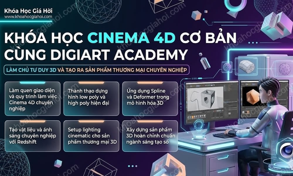 Khóa Học Cinema 4D Cơ Bản Cùng Digiart Academy