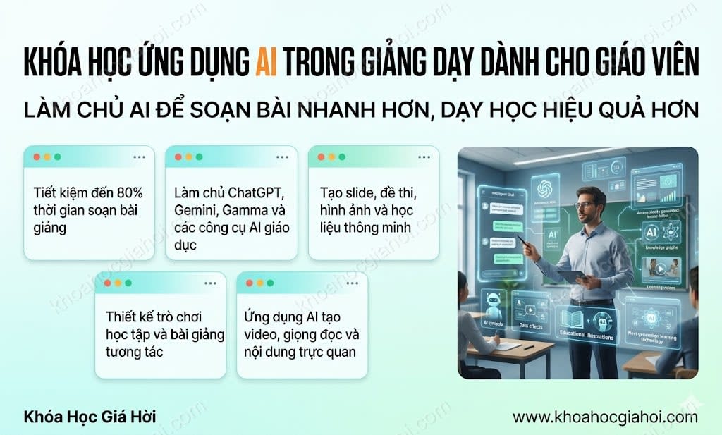 Khóa Học Ứng Dụng AI Trong Giảng Dạy Dành Cho Giáo Viên